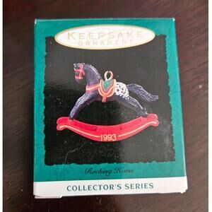 Hallmark Keepsake Ornament Rocking Horse Vintage 1993 Christmas Ornament Holiday